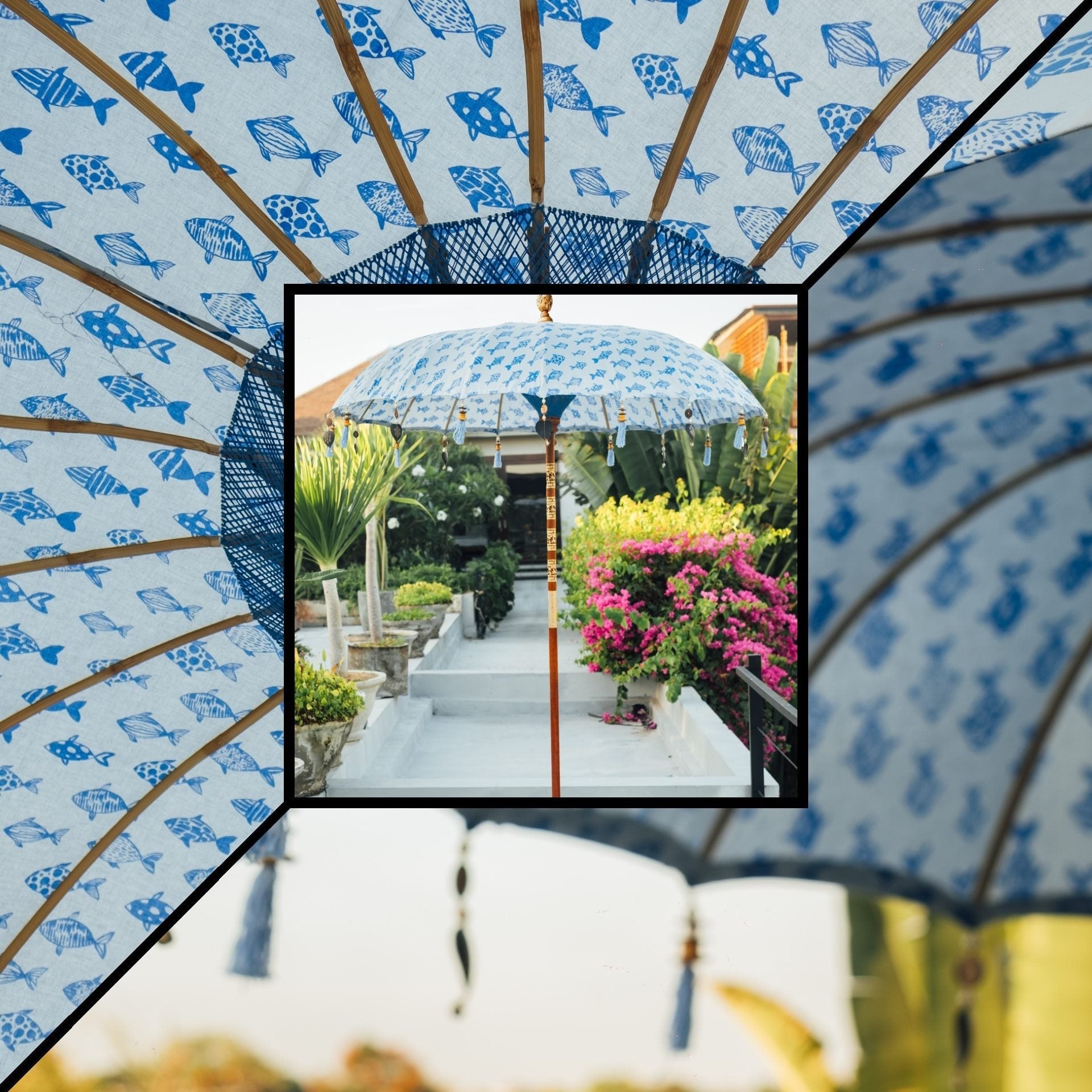 BALINESE UMBRELLA PRINTED