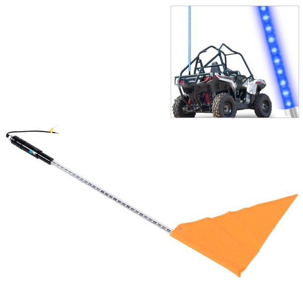 ضوء هوائي سوطي LED RGB مزدوج الجوانب مع أنبوب شفاف