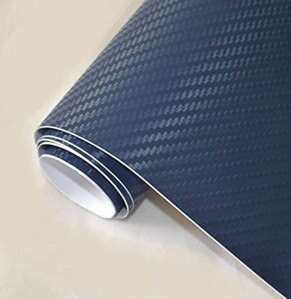 Marine Grade DARK BLUE Carbon Vinyl 1.37