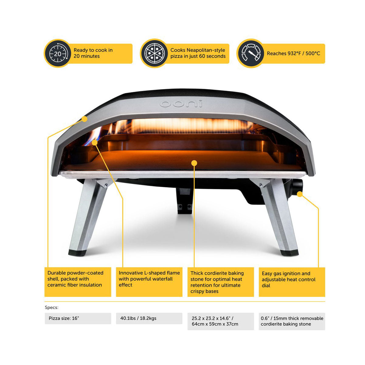 أوني كودا 16 غاز - 30 ملي بار