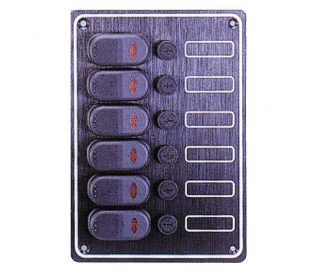 لوحة توزيع طاقة مقاومة للماء بستة قواطع