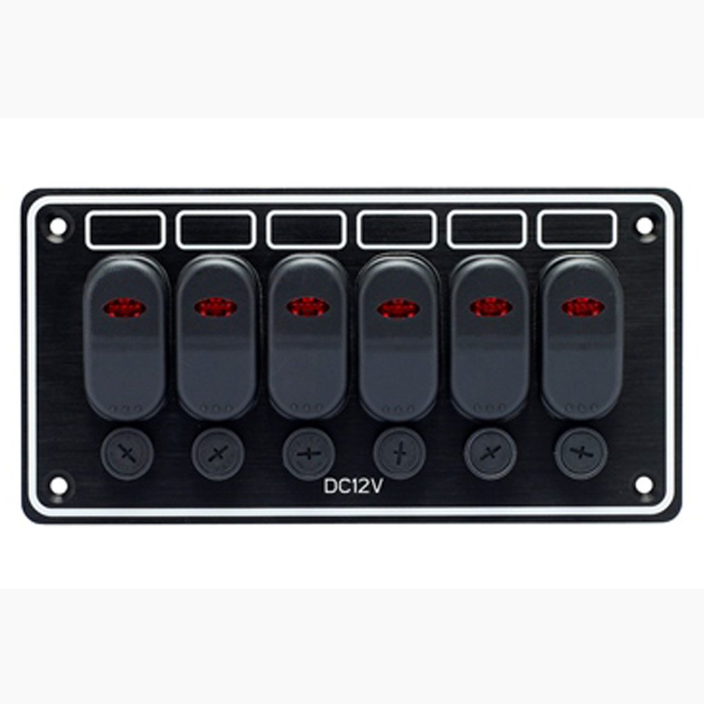 6 Gang Waterproof Switch Panel