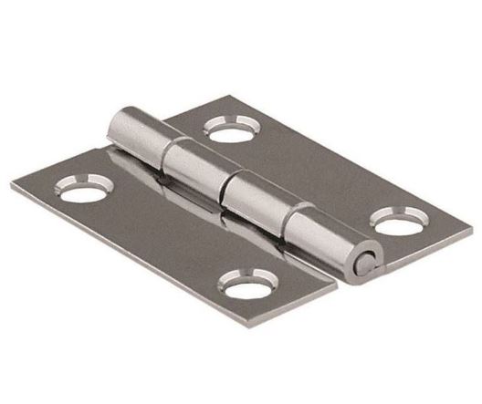 مفصلة من الفولاذ المقاوم للصدأ 38 × 50 مم