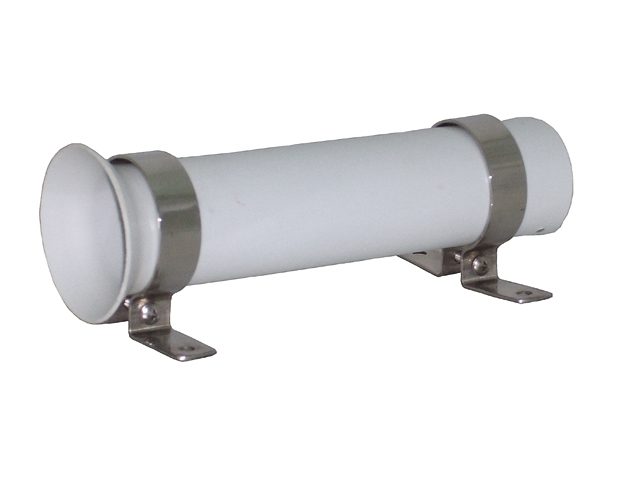 حامل قضيب من مادة PVC باللون الأبيض