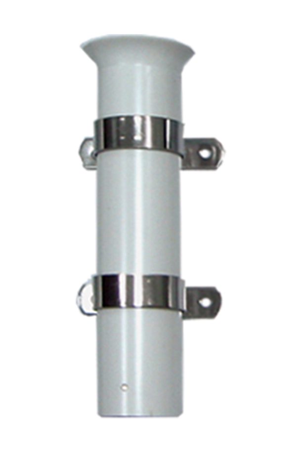 حامل قضيب من مادة PVC باللون الأبيض