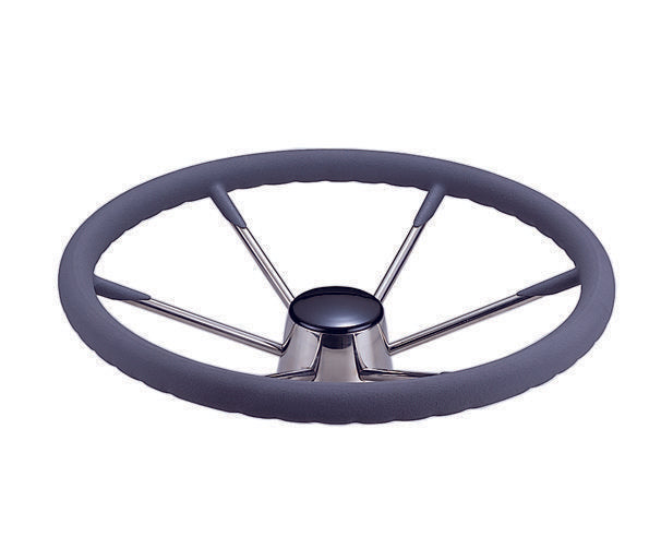 عجلة قيادة بحرية رمادية