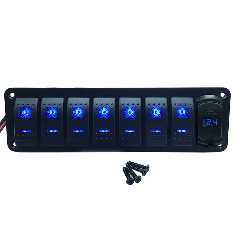 Switch Panel 8 Gang 12V