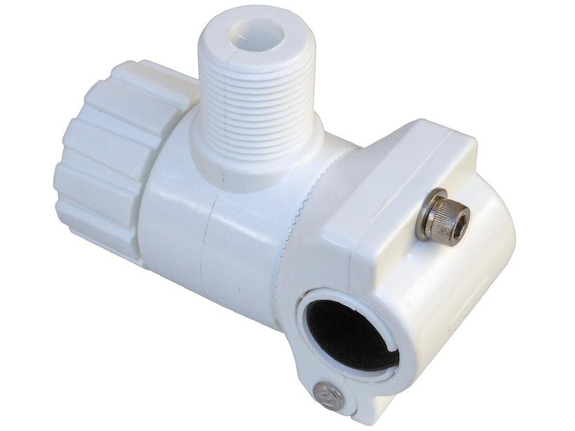 مقبض هوائي السكة الحديدية باللون الأبيض