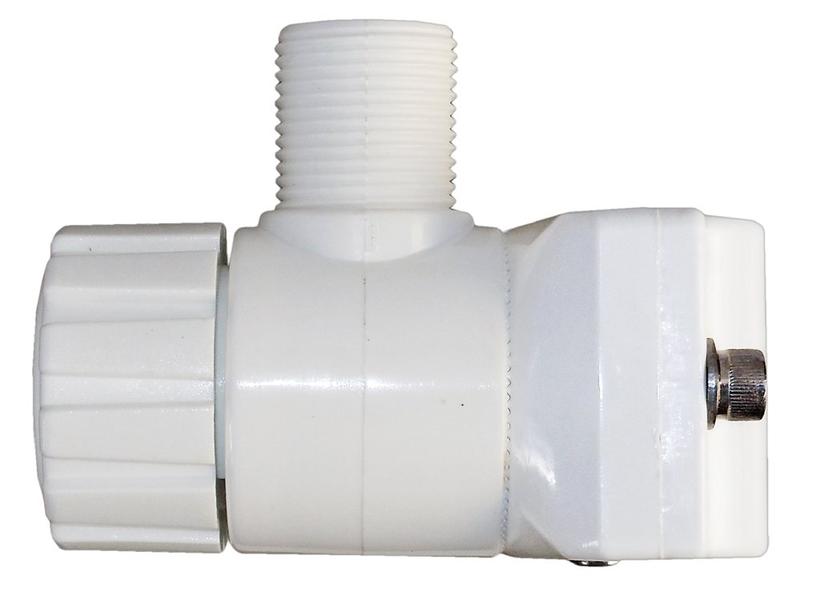 مقبض هوائي السكة الحديدية باللون الأبيض