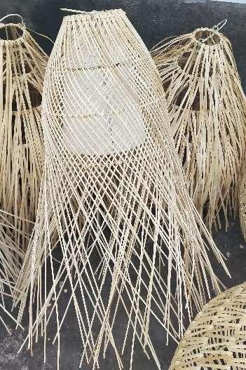 Bali rattan Ubur Jering hanging lamp shade, 40 x 70 cm
