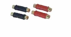 BOSS Audio RCPL-F female RCA couplers, four pack with two red and two black