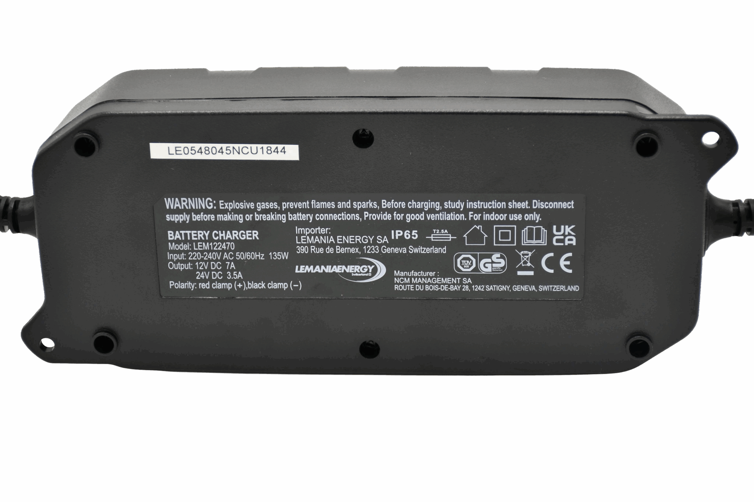 Lemania Energy LEM122470 Battery Charger