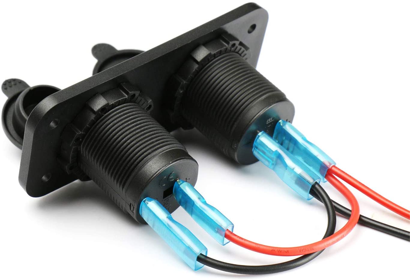 مقبس متعدد الوظائف 12 فولت + شاحن USB مزدوج مع مفتاح لمس للقوارب البحرية/السيارات