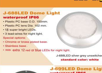 Best Light J-688LED Waterproof Dome Light - 21 White LEDs, 12V
