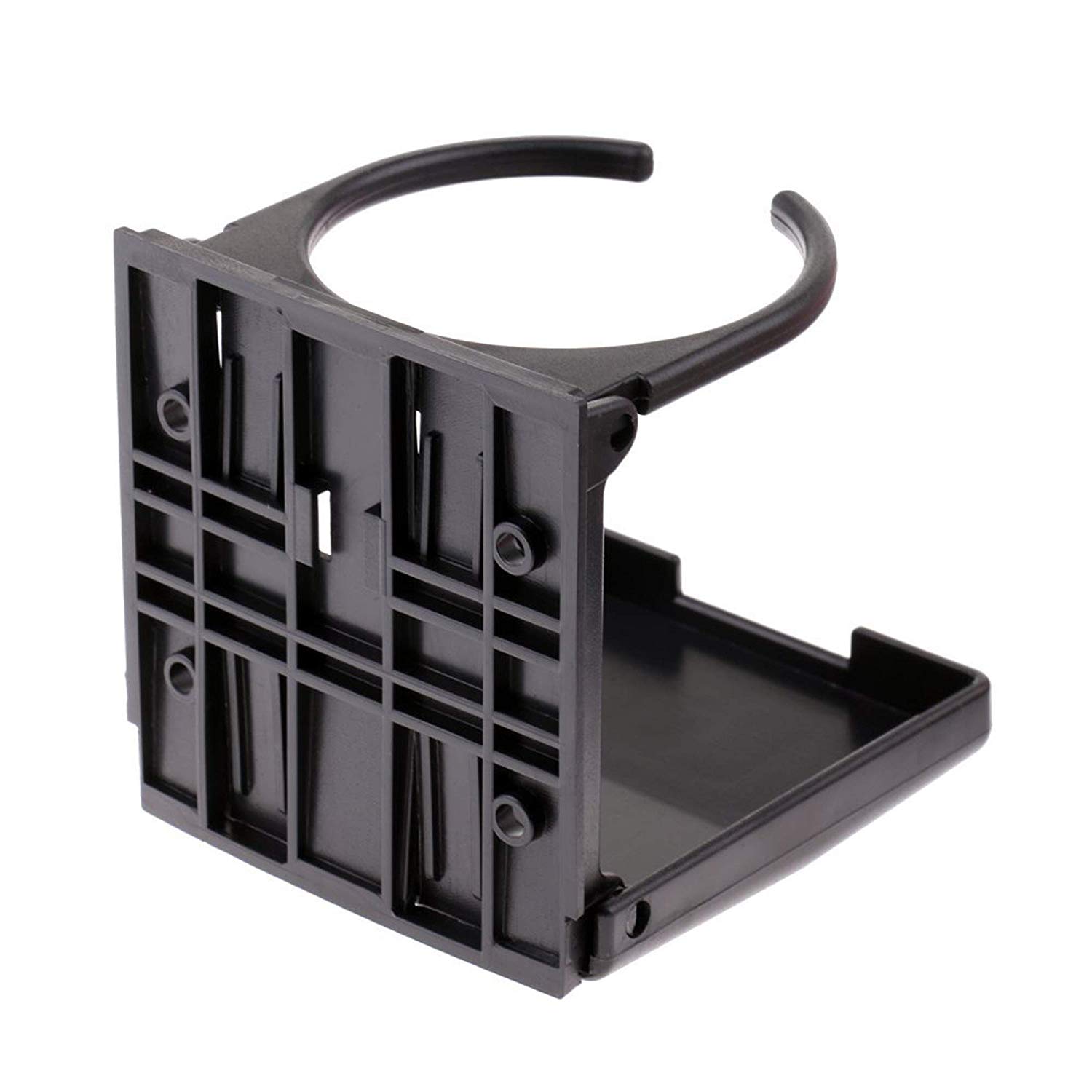 حامل أكواب قابل للتعديل باللون الأسود