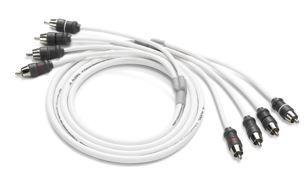 JL - XMD-WHTAIC4-6 4-Channel, 6 ft (1.83 m) Marine Audio Interconnect