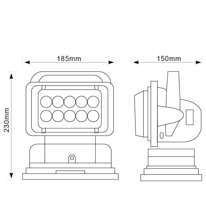 Cree LED Portable Search Light