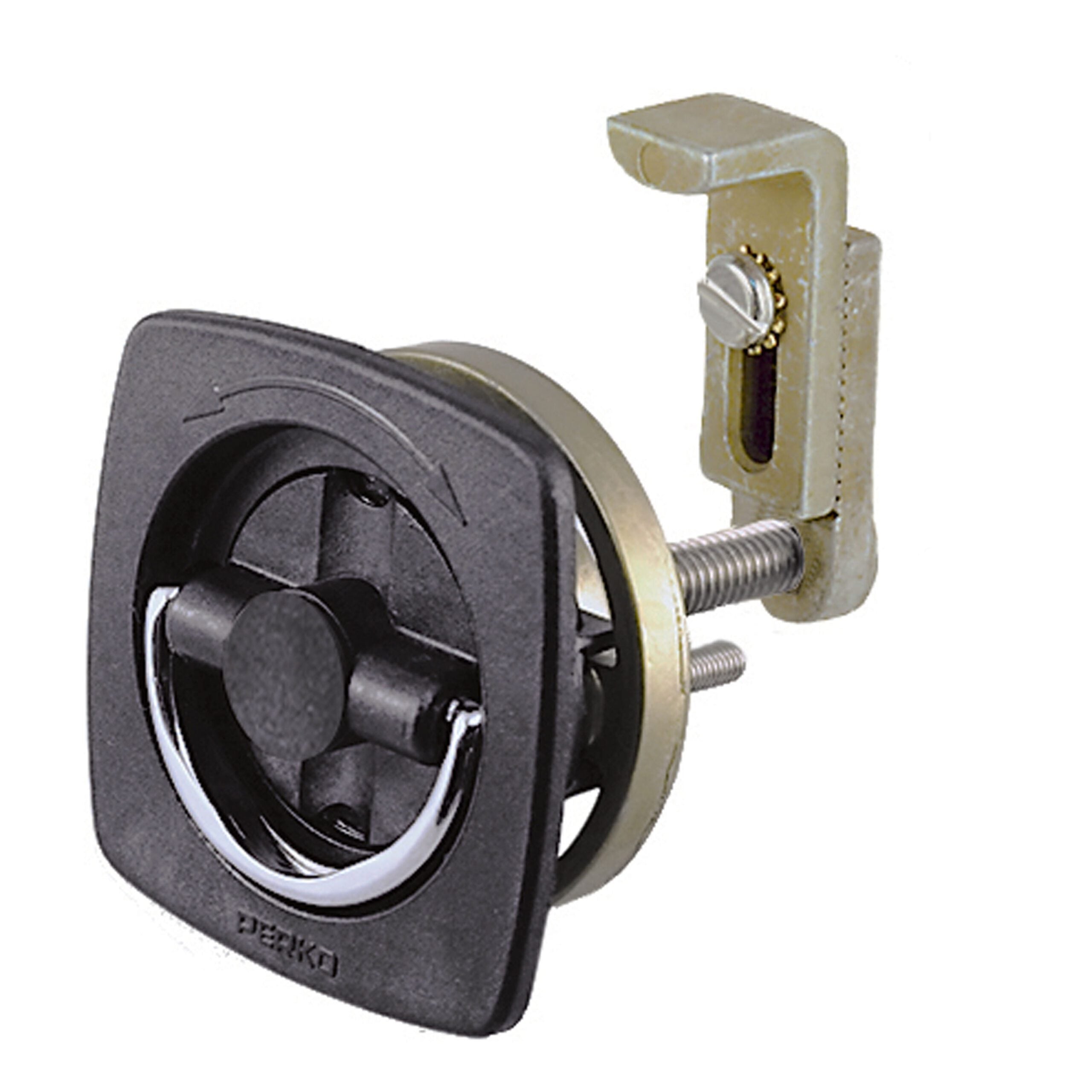 Flush Lock Mount Latch Black