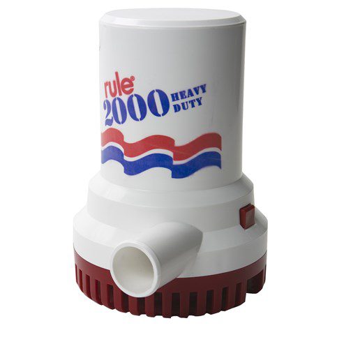 مضخة بيلج رول 2000 جالون في الساعة 12 فولت