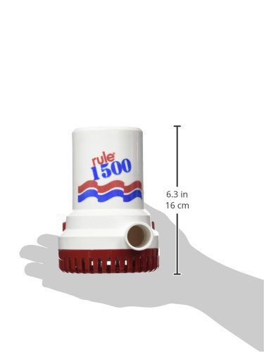 مضخة بيلج رول 2000 جالون في الساعة 12 فولت