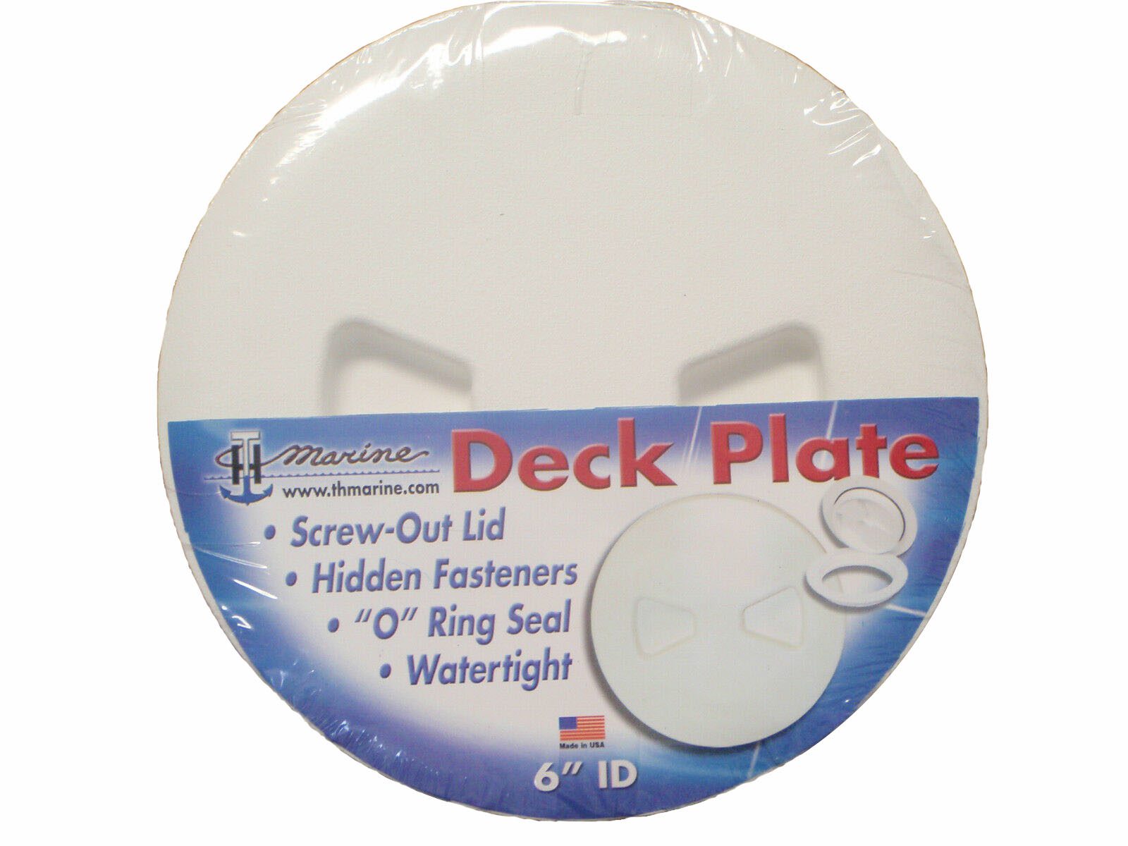 Marine Deck Plate 6 White