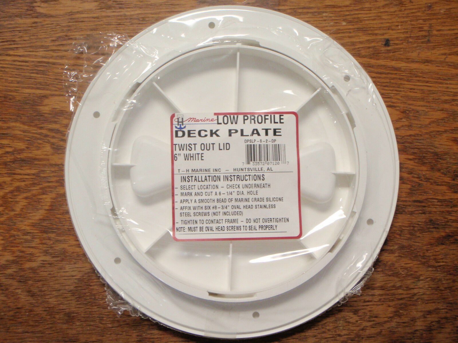 Marine Deck Plate 6 White