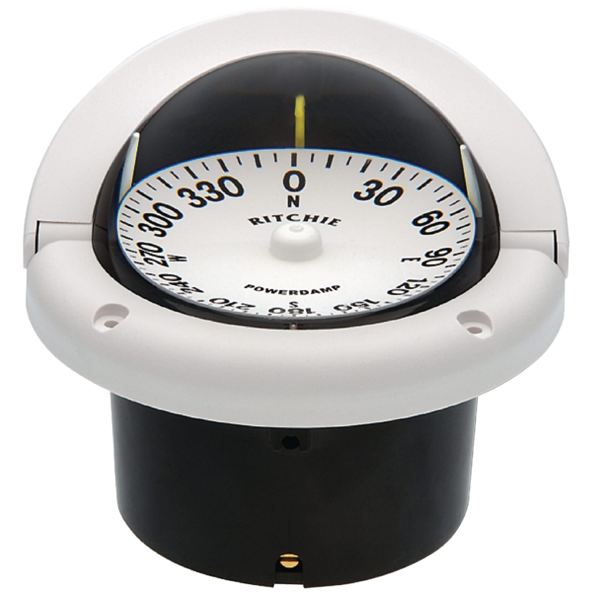Ritchie Helmsman White Flat Dial Boat Compass