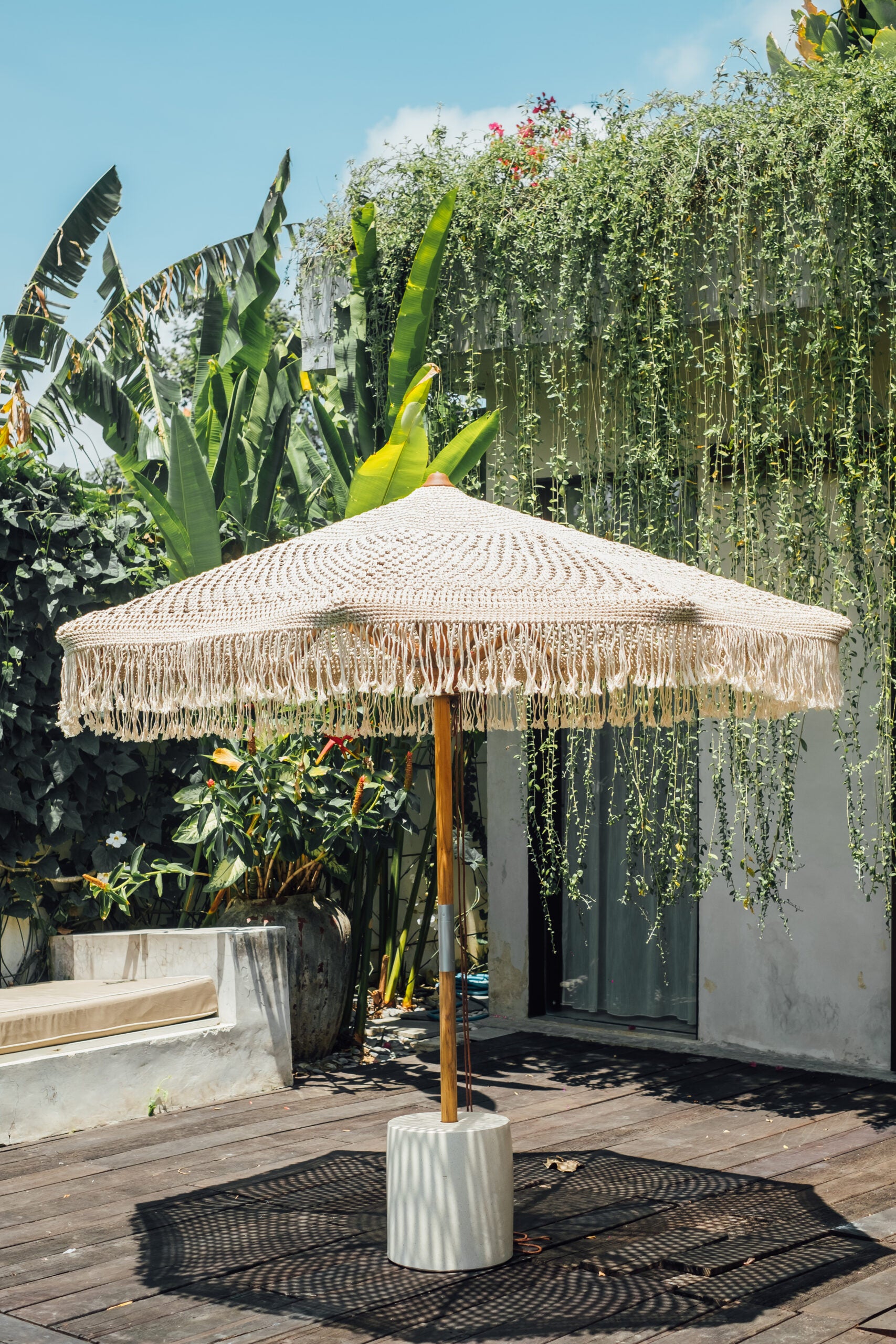 BALI HAND KNOTTED BAMBOO UMBRELLA 250CM