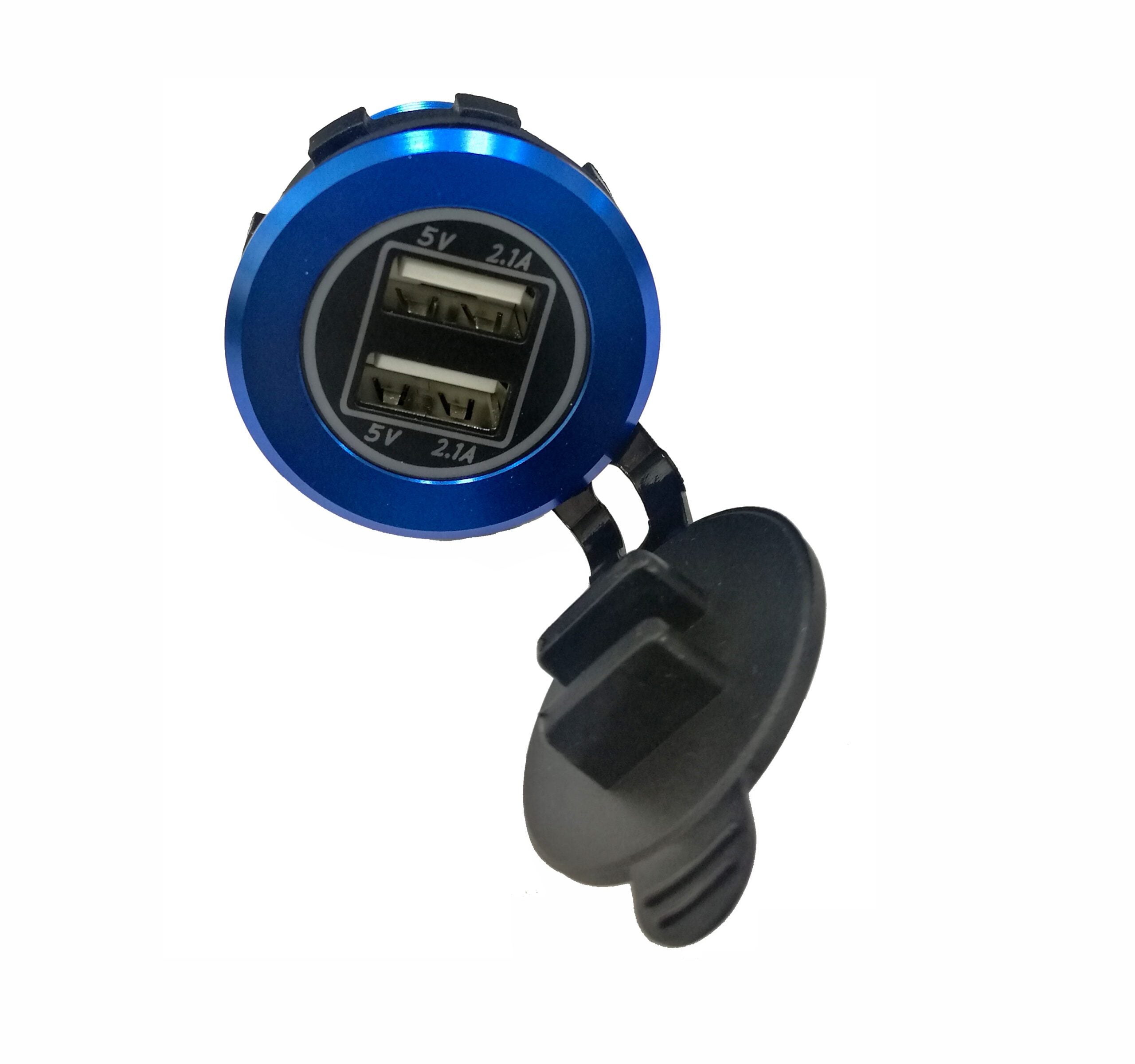 معدن 4.2A مزدوج USB