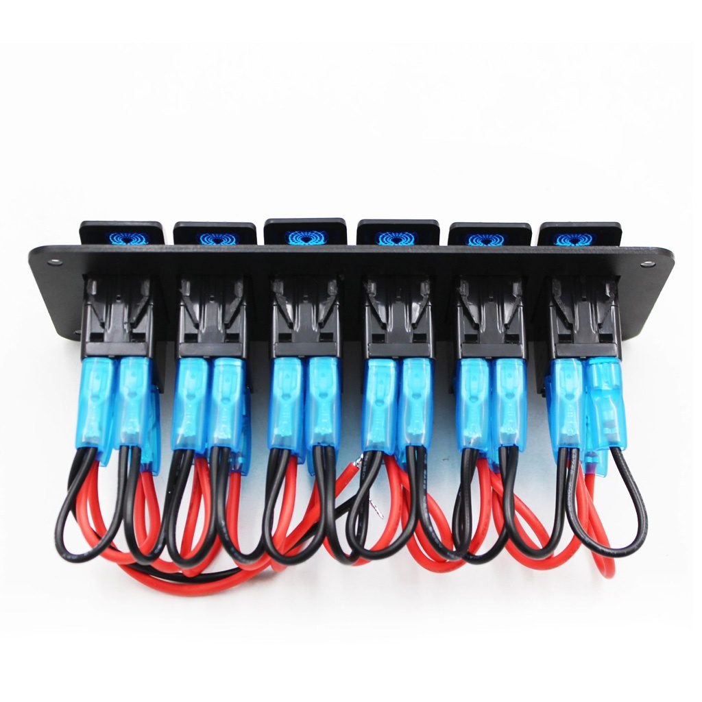 6 Gang Rocker Switch Panel