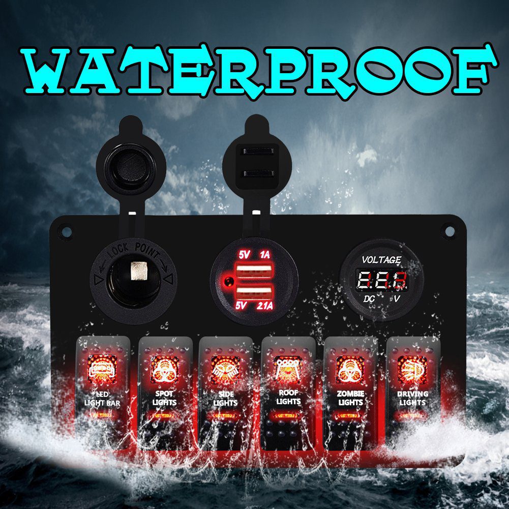 لوحة مفاتيح هزازة من الألومنيوم بستة أزرار