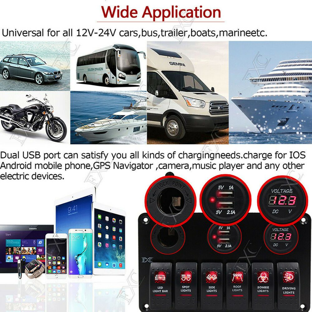 لوحة مفاتيح هزازة من الألومنيوم بستة أزرار