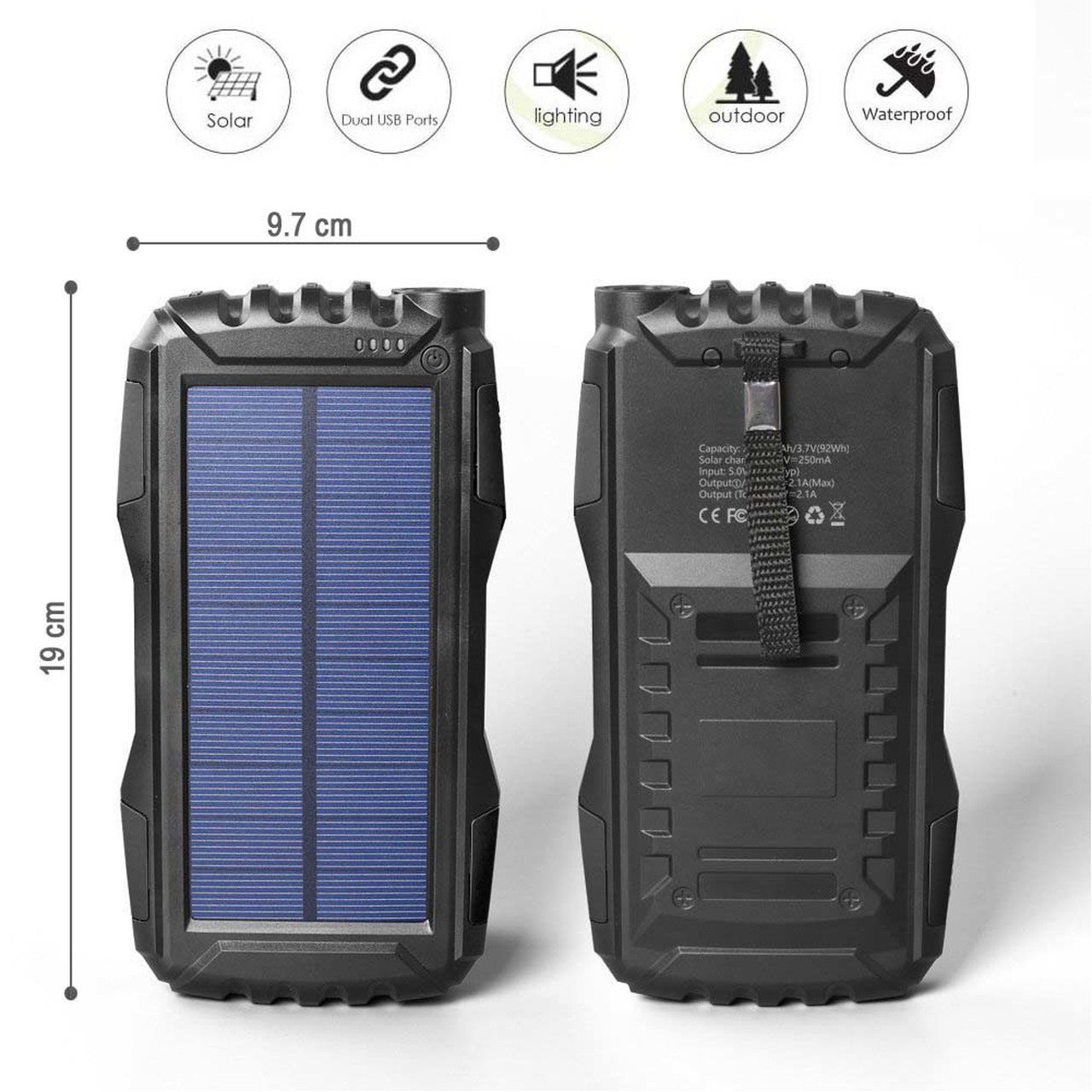 بنك الطاقة الشمسية 20000 مللي أمبير