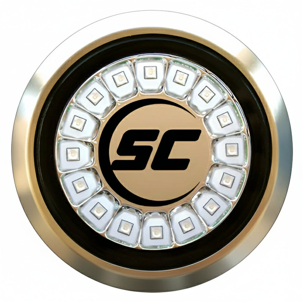 16 LED ROUND UNDERWATER MARINE LIGHT