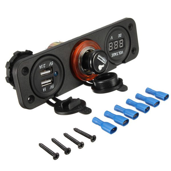 مقبس تيار مستمر مقاوم للماء