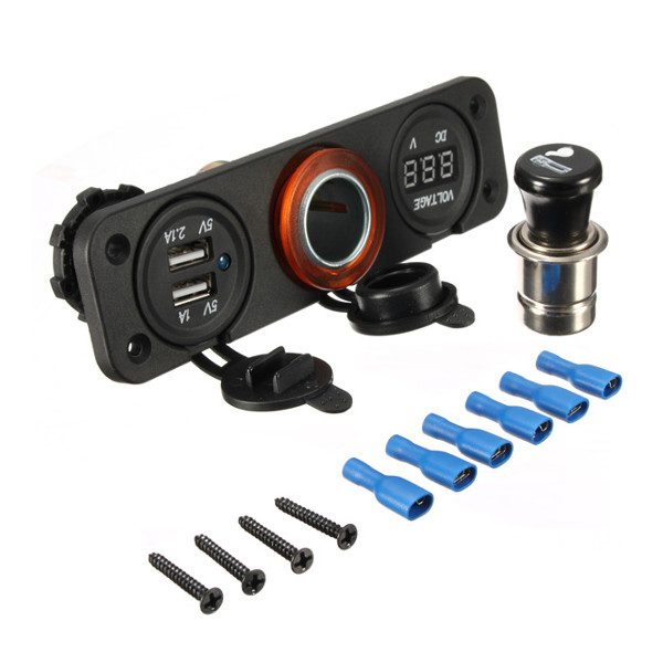 مقبس تيار مستمر مقاوم للماء