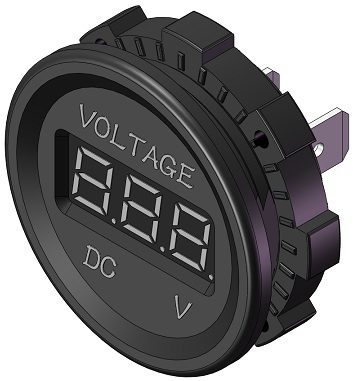 مقبس فولتميتر مؤشر LED