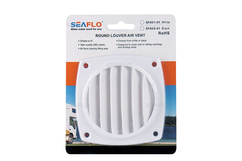 فتحة تهوية دائرية من سيفلو باللون الأبيض