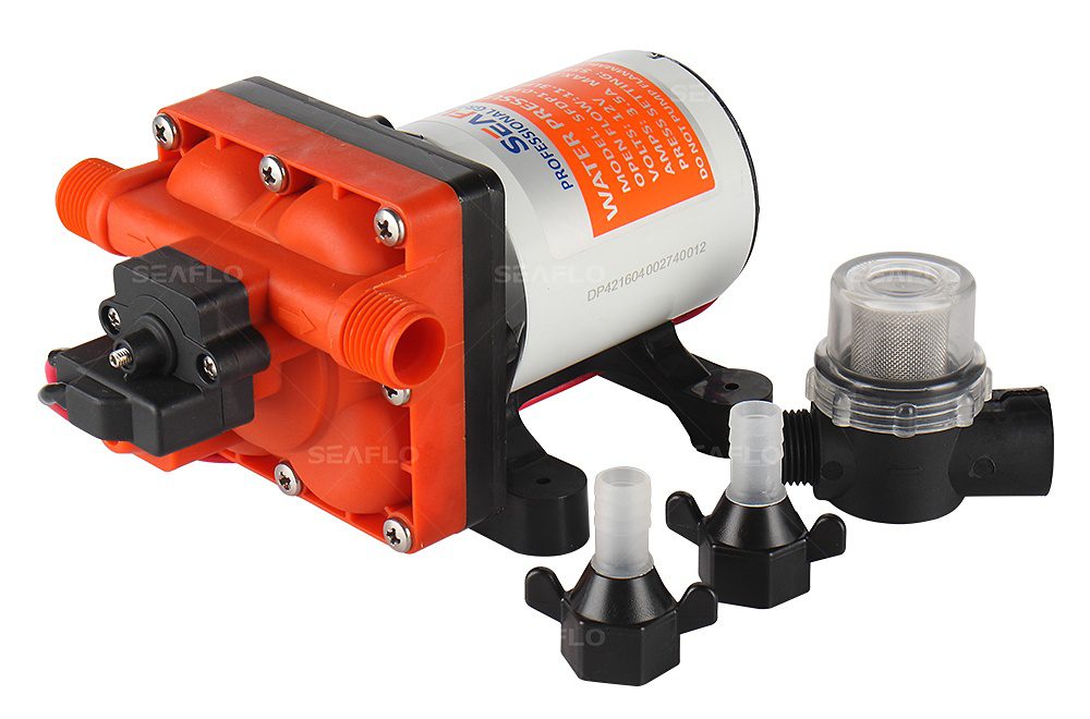 مضخة غشاء سيفلو 12 فولت 3.0 جالون/دقيقة 55 رطل/بوصة مربعة