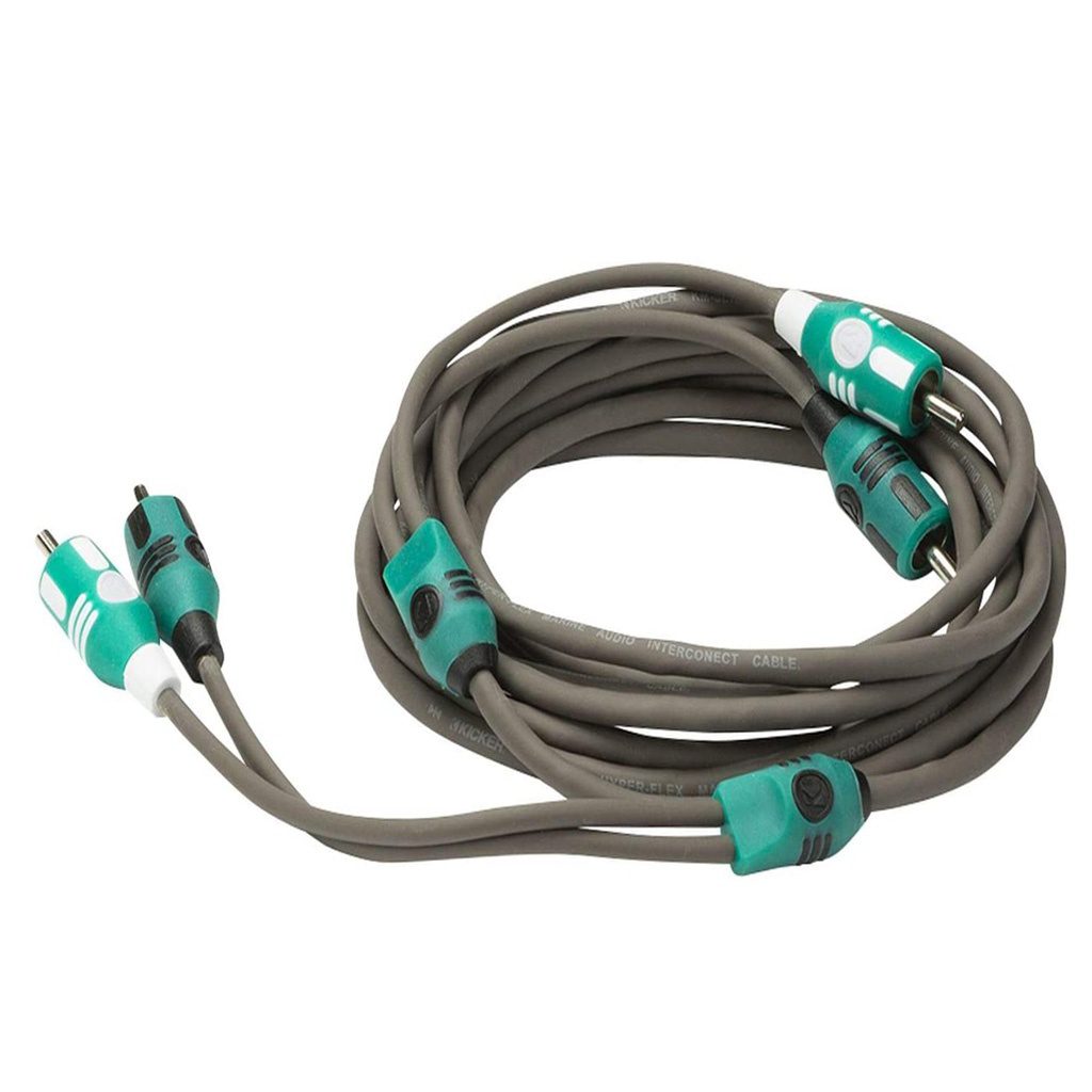 KICKER 47KMI3 Marine Series 2-Ch RCA Interconnect, 3.0m