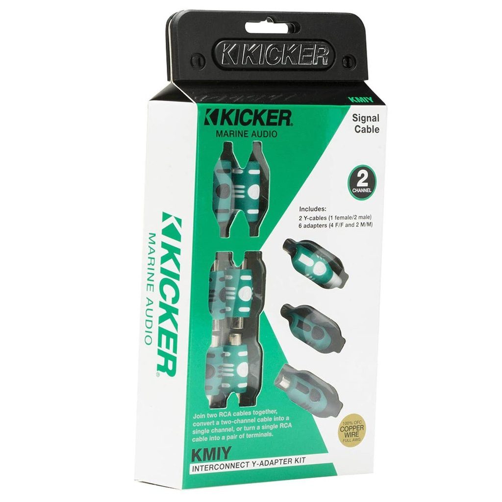KICKER 47KMIY Marine Series Y-Adapter Interconnect