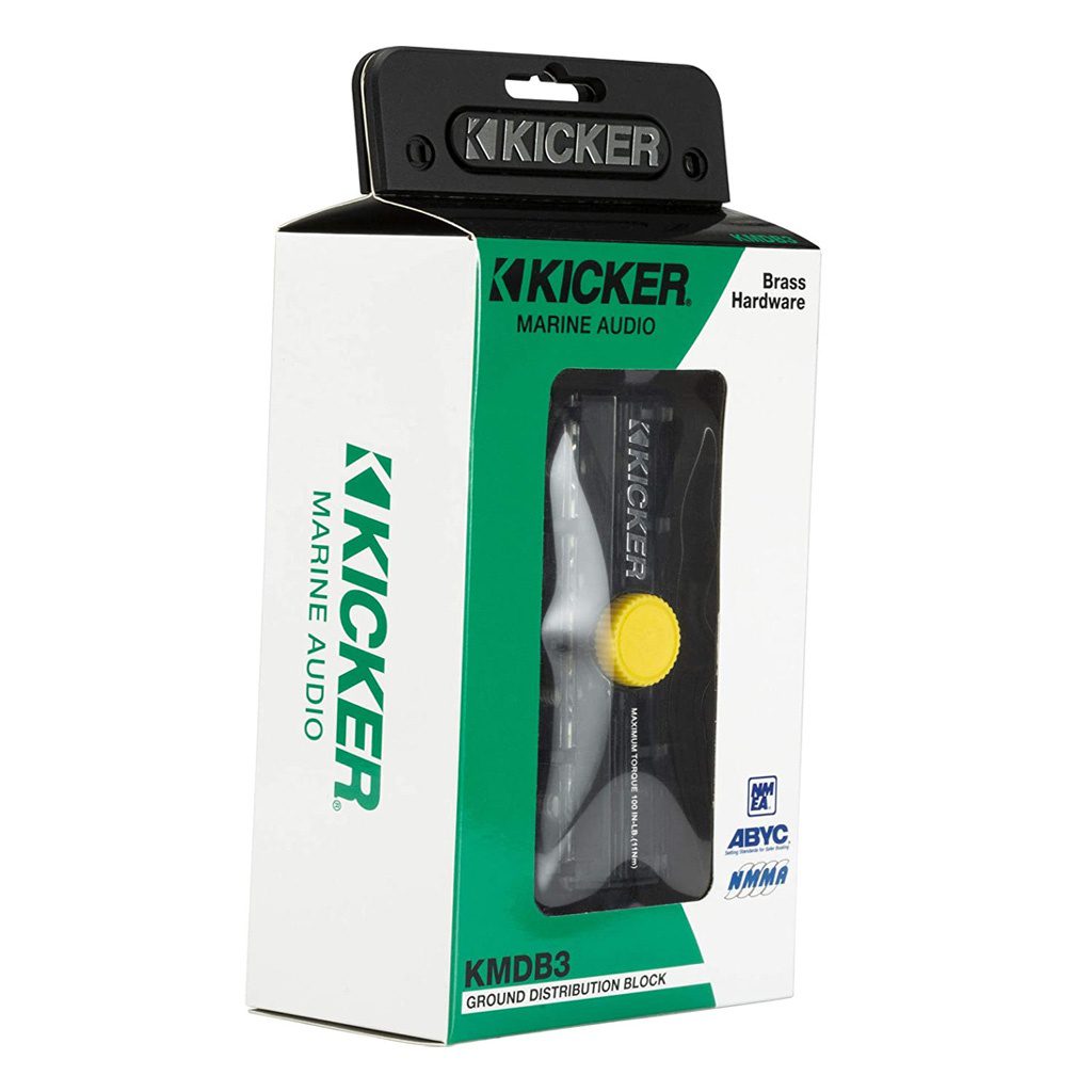 KICKER 47KMDB3 ABYC Compliant Ground Distribution Block