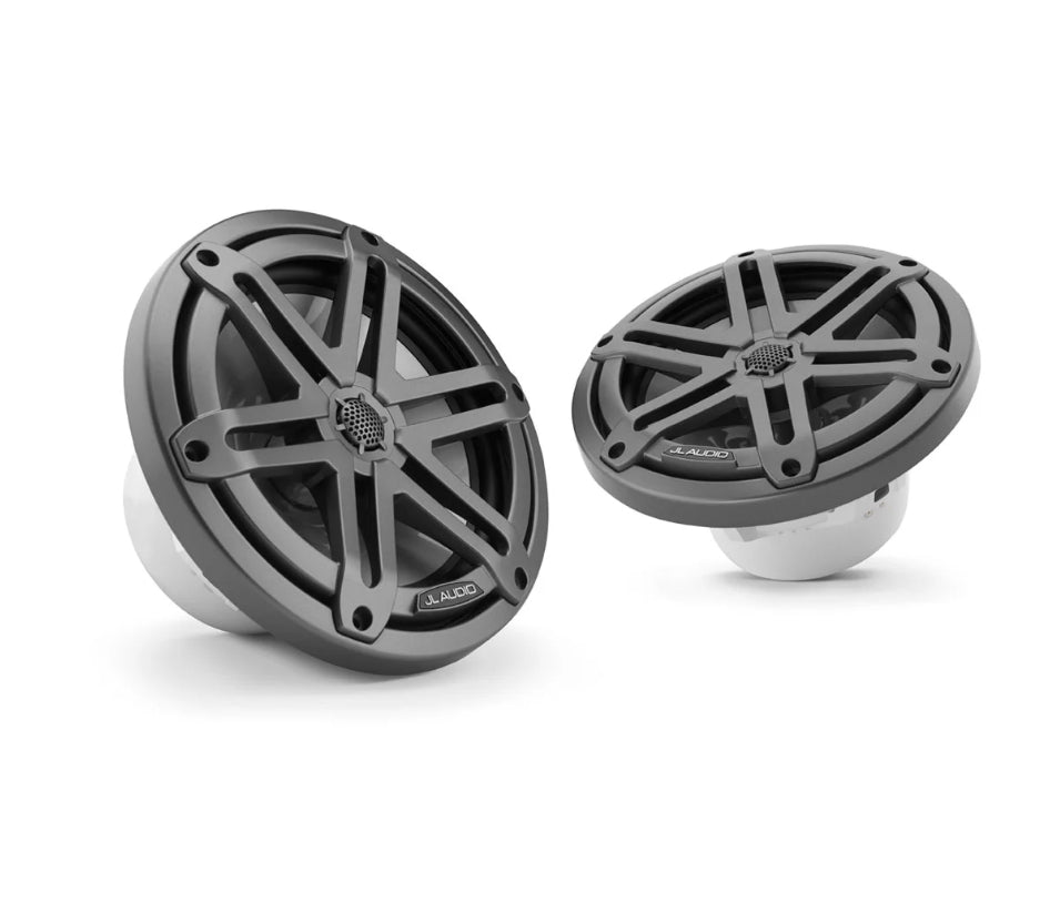 JL Audio® M3 Marine Speakers 7.7" with Gray Sport Grille
