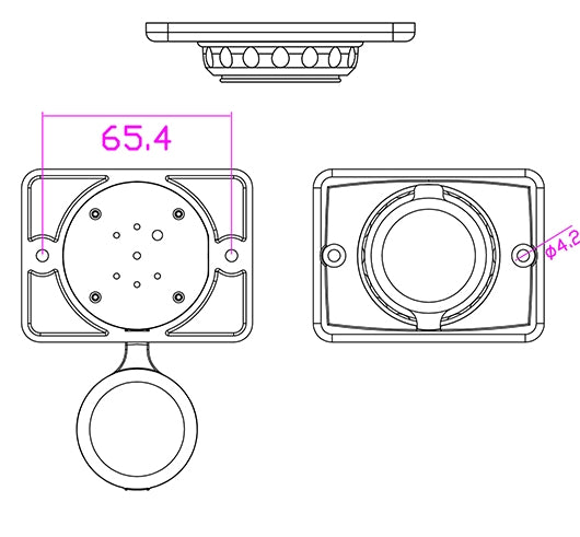 USB CHARGER WATERPRROF IP65