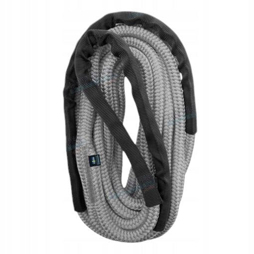 PolyRopes Storm X Silver Mooring Line with Reinforced Eye – 14 mm × 6 m