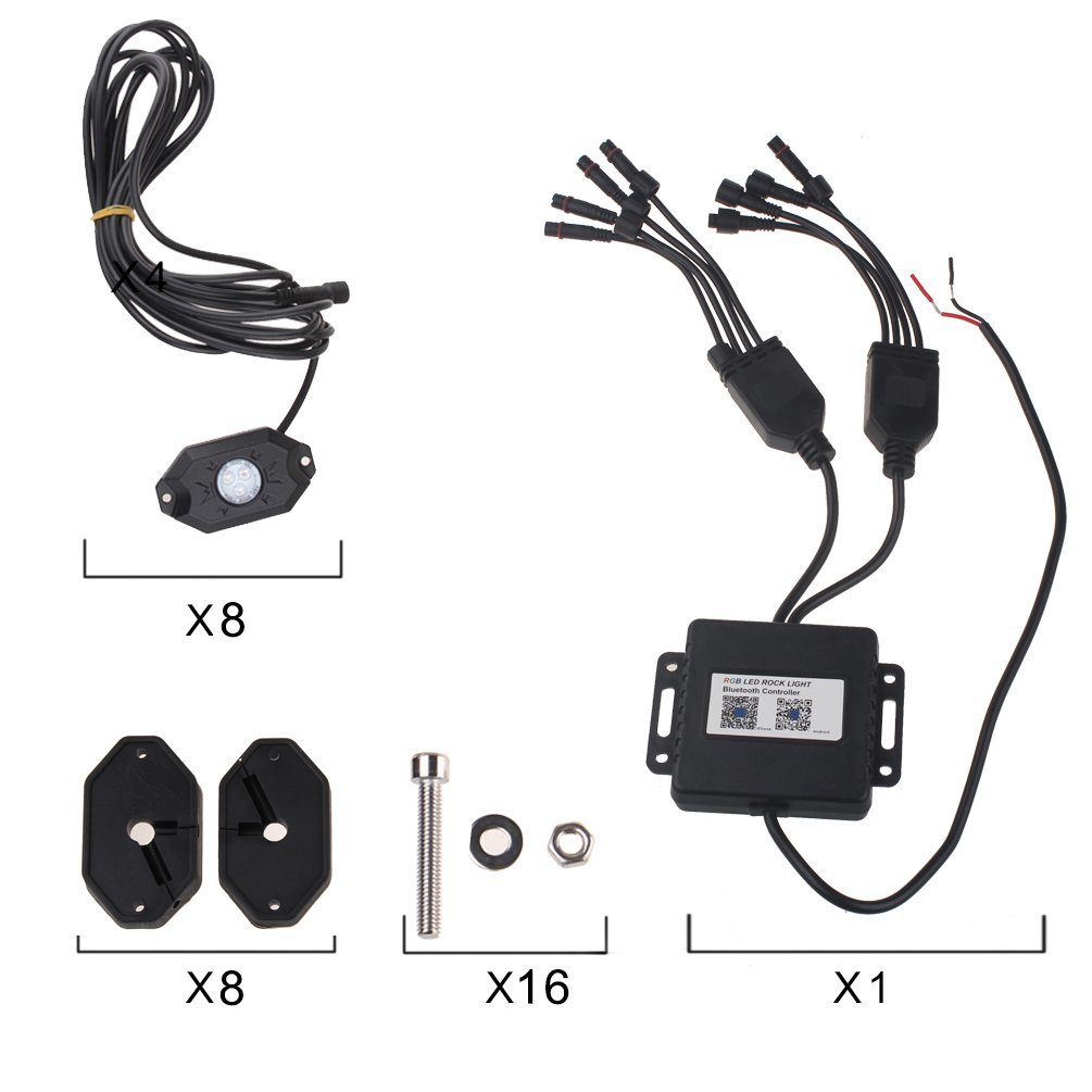 ضوء هزاز LED مع تحكم بلوتوث
