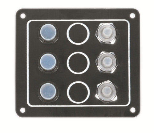 AAA 10032-BK three-gang marine switch panel