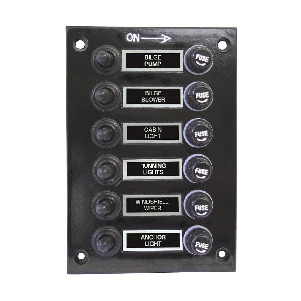 AAA Worldwide 10060-RC six-gang switch panel