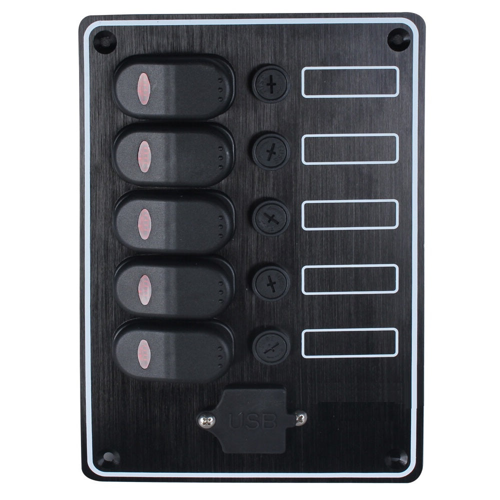 AAA Worldwide 10067-USB Waterproof Switch Panel with USB