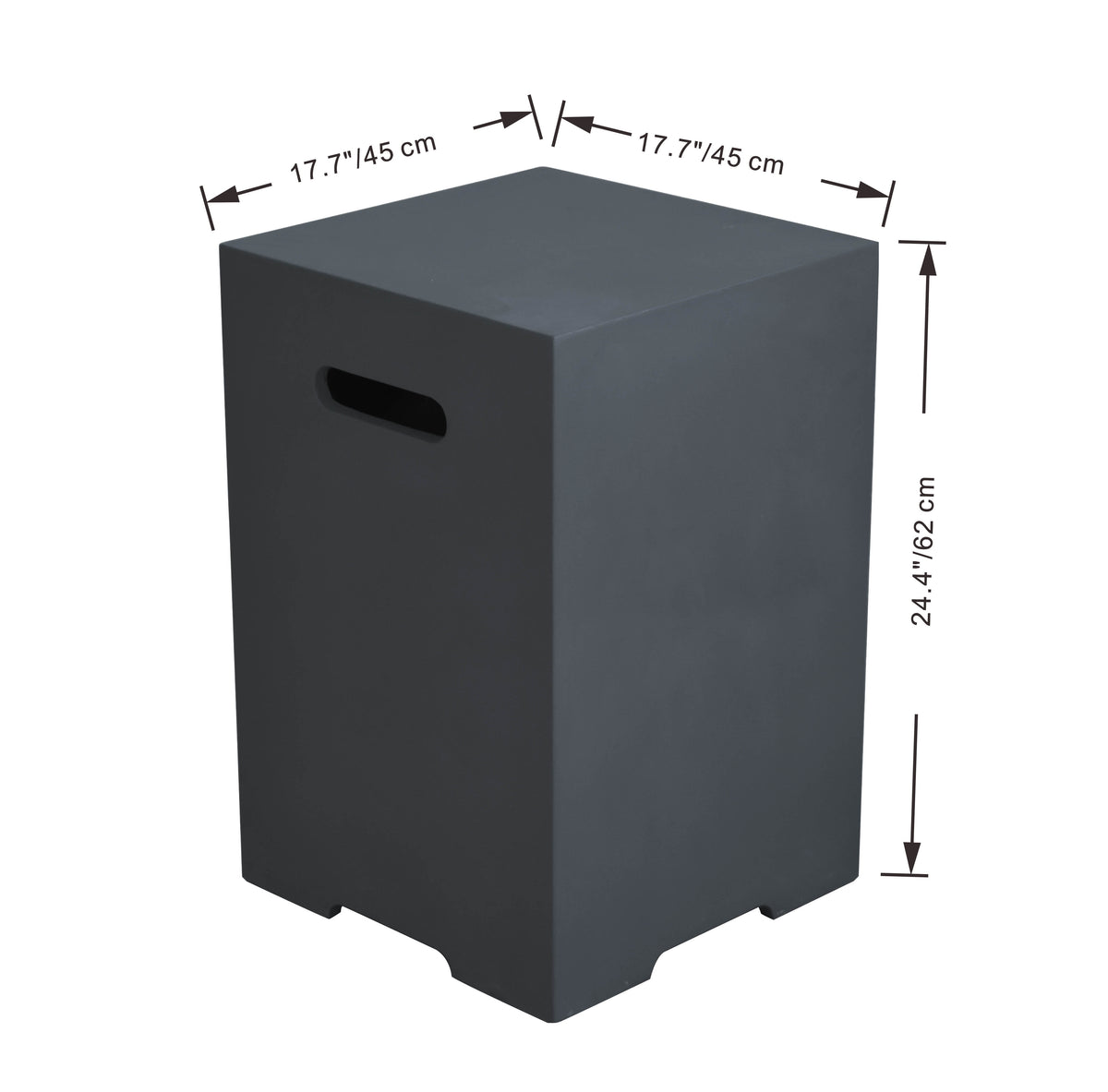 Elementi ONB01-208DG dark gray square propane tank cover